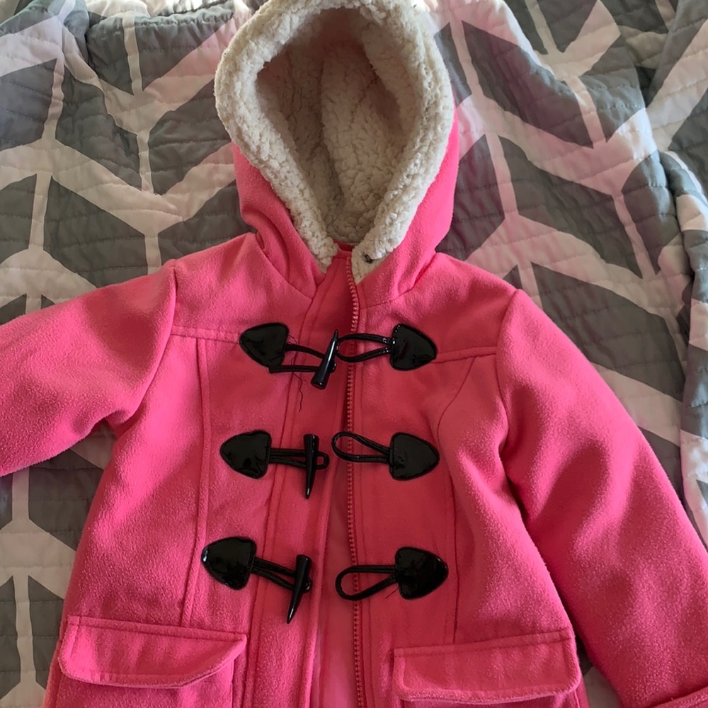 Pink winter coat